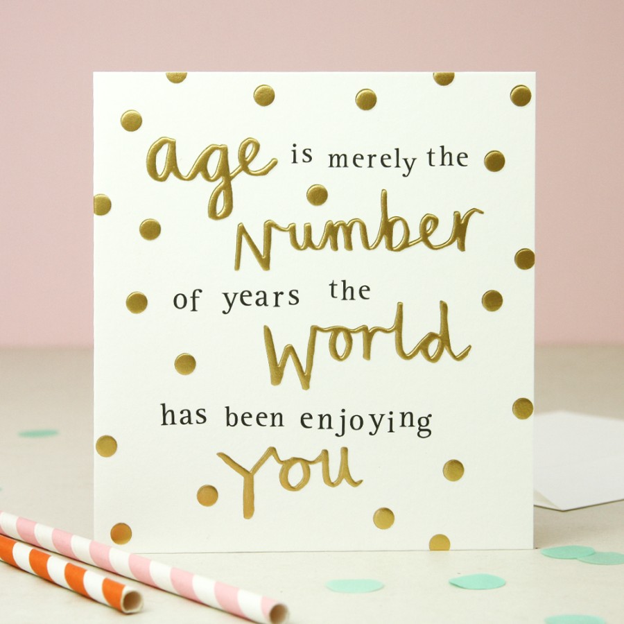 Clearance Caroline Gardner Age Is Merely A Number Birthday Card