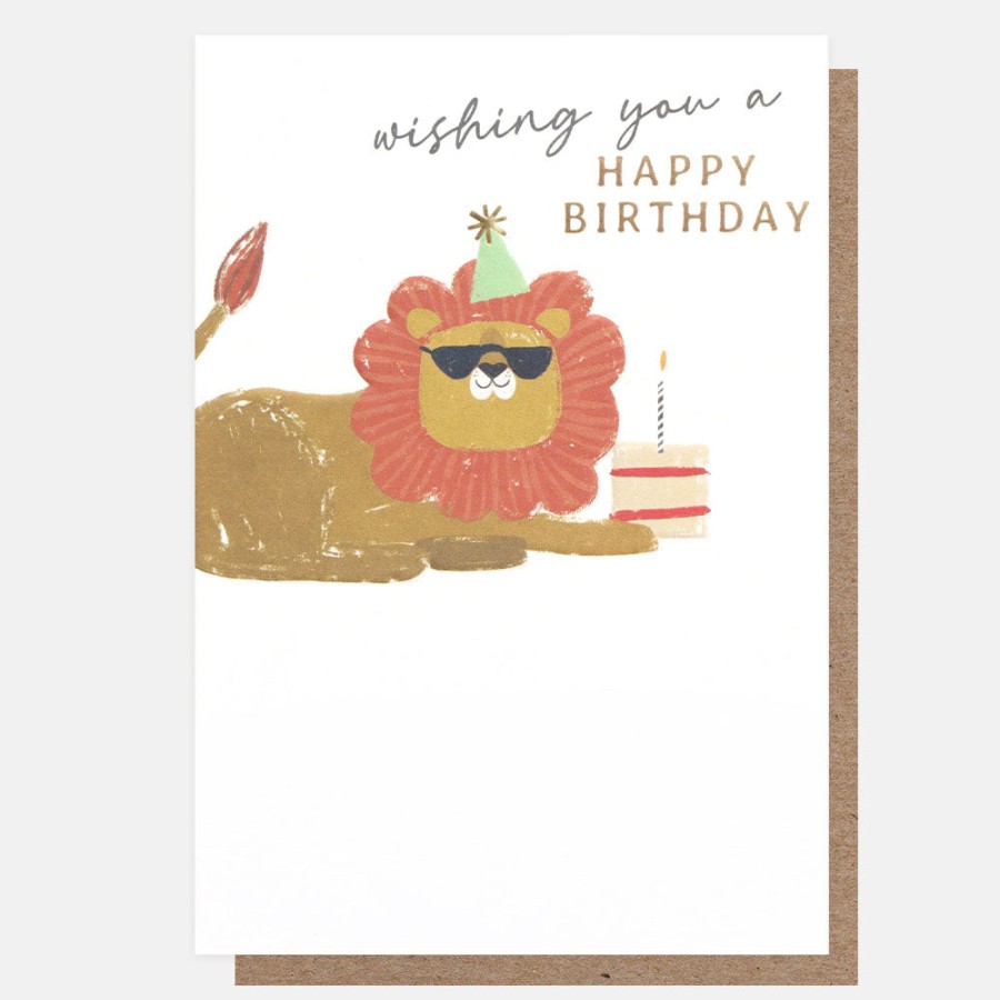 New Caroline Gardner Lion Birthday Card