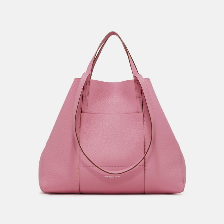 Best GIANNI Pink Leather Superlight Tote Bag