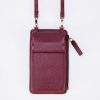 Online Caroline Gardner Burgundy Leather Phone Bag