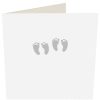 Hot Caroline Gardner Baby Feet New Baby Card For Twins