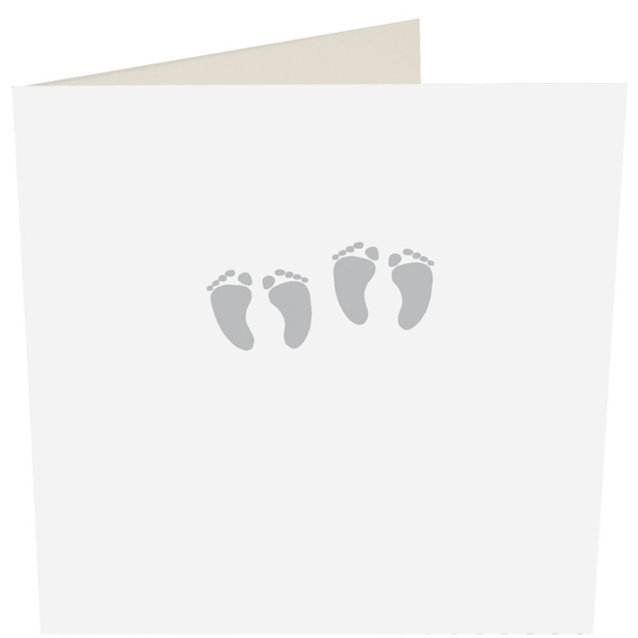 Hot Caroline Gardner Baby Feet New Baby Card For Twins