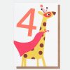 Best Caroline Gardner Giraffe Superhero 4Th Birthday Card